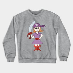 Pirate Girl Crewneck Sweatshirt